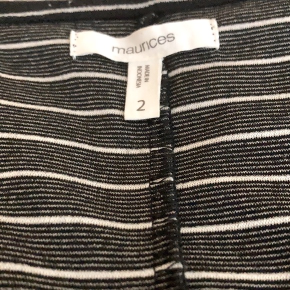 Maurices Striped Fit & Flare Dress! Bias-cut/Tie Waist/Sleeveless and FLATTERING - Picture 3 of 7